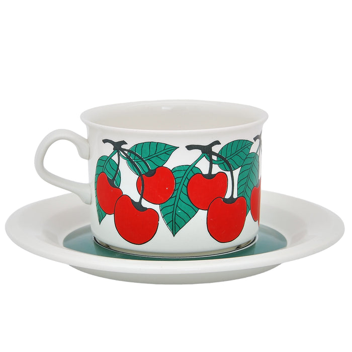 Arabia Kirsikka Tea Cup, vintage Cup, Soucer & plate Arabia