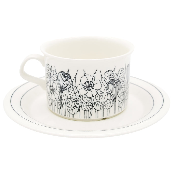 Arabia Krokus Tea Cup, vintage Cup & Soucer Arabia