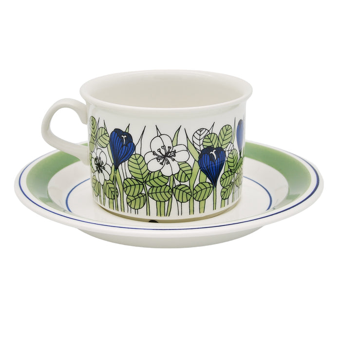 Arabia Krokus Coloured Tea Cup, vintage Cup & Soucer Arabia