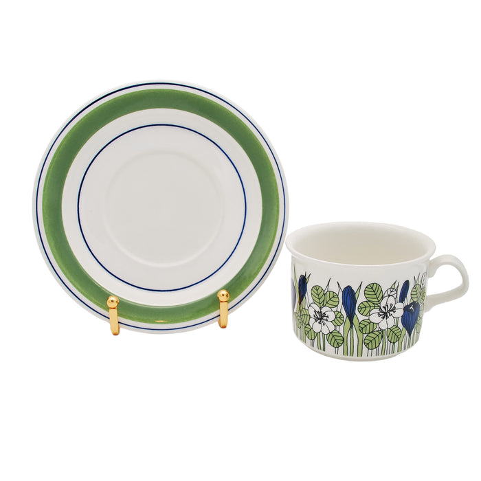 Arabia Krokus Coloured Tea Cup, vintage Cup & Soucer Arabia