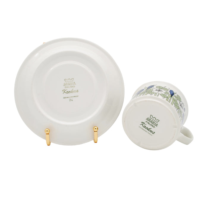 Arabia Krokus Coloured Tea Cup, vintage Cup & Soucer Arabia