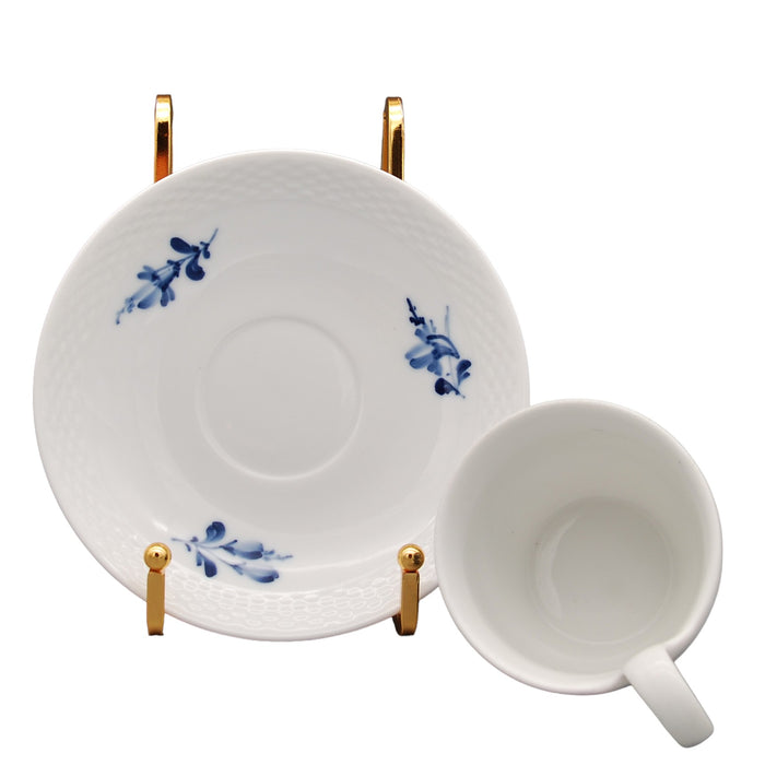 Royal Copenhagen Blue Flower Tea Cup Design 8193, vintage Cup & Soucer Royal Copenhagen