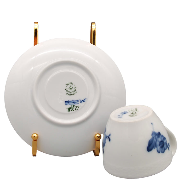 Royal Copenhagen Blue Flower Tea Cup Design 8193, vintage Cup & Soucer Royal Copenhagen