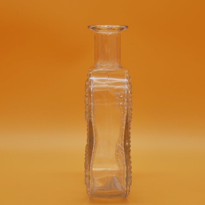 Riihimäen Grapponia Clear Vase, vintage vase Riihimäen