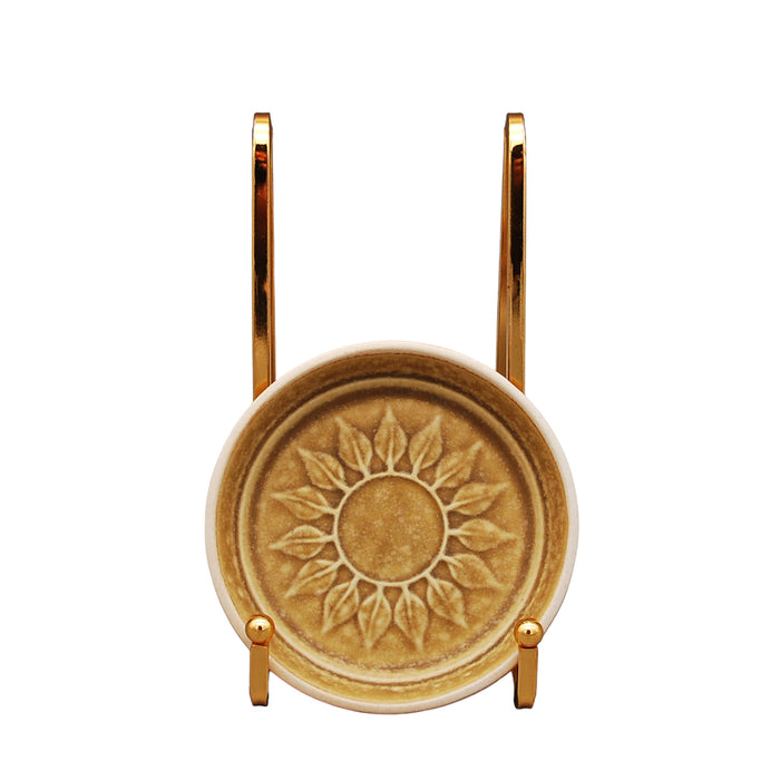 J.H. Quistgaard Relief Plate Ø 10,2cm, vintage Plate Quistgaard