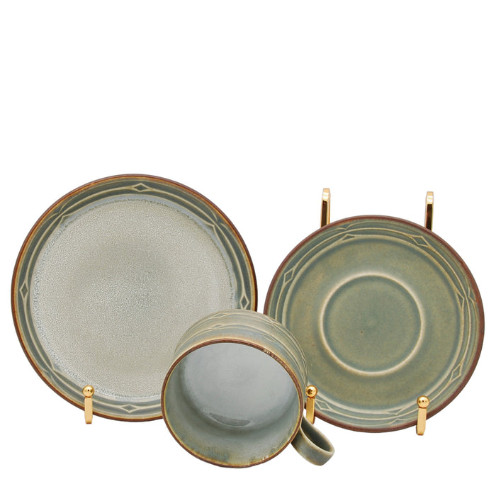 J.H. Quistgaard Rune Tea Cup Trion, vintage Cup, Soucer & plate Quistgaard