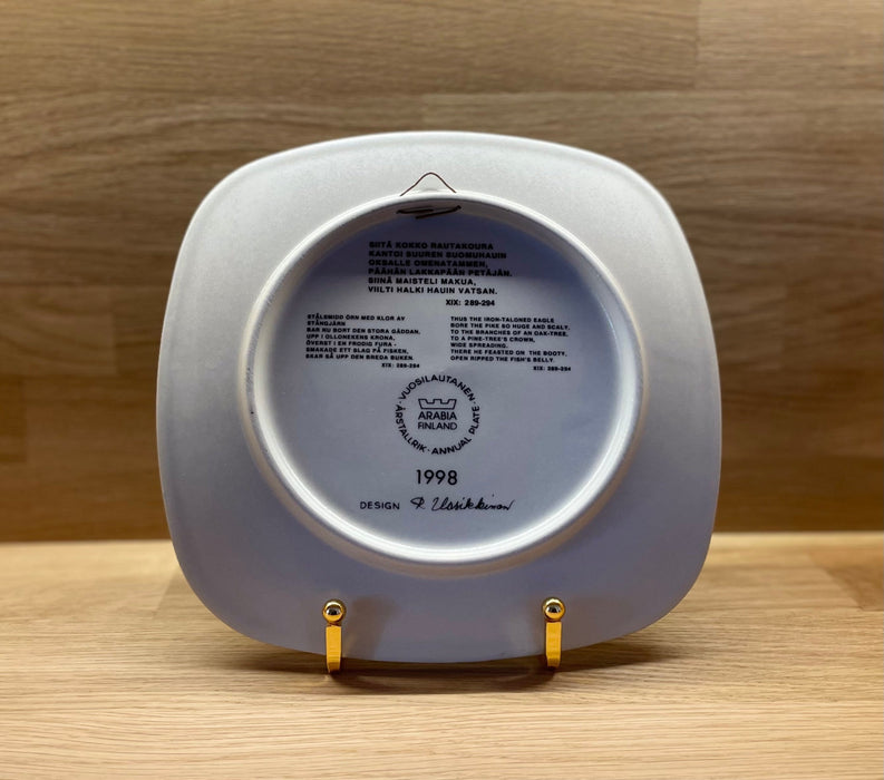 Arabia Kalevala Year Plate 1998 Kalevala year plate Arabia